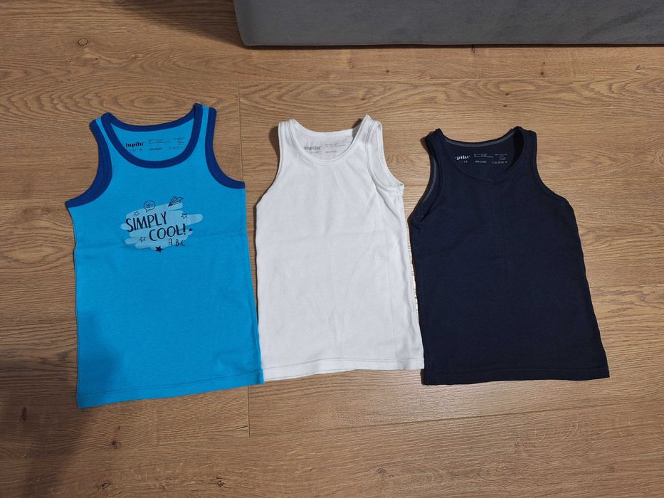 Podkoszulki 110-116 pakiet 6 sztuk