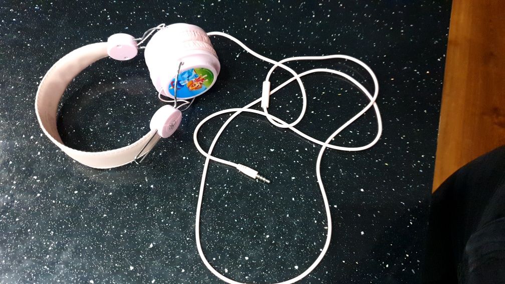 Słuchawki z mikrofonem dla dzieci różowe Psi Patrol