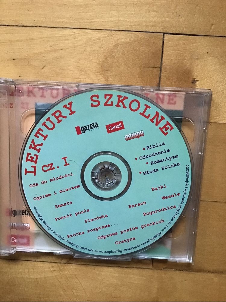 CDROM Lektury Szkolne cz.l i cz.ll  2003 r.