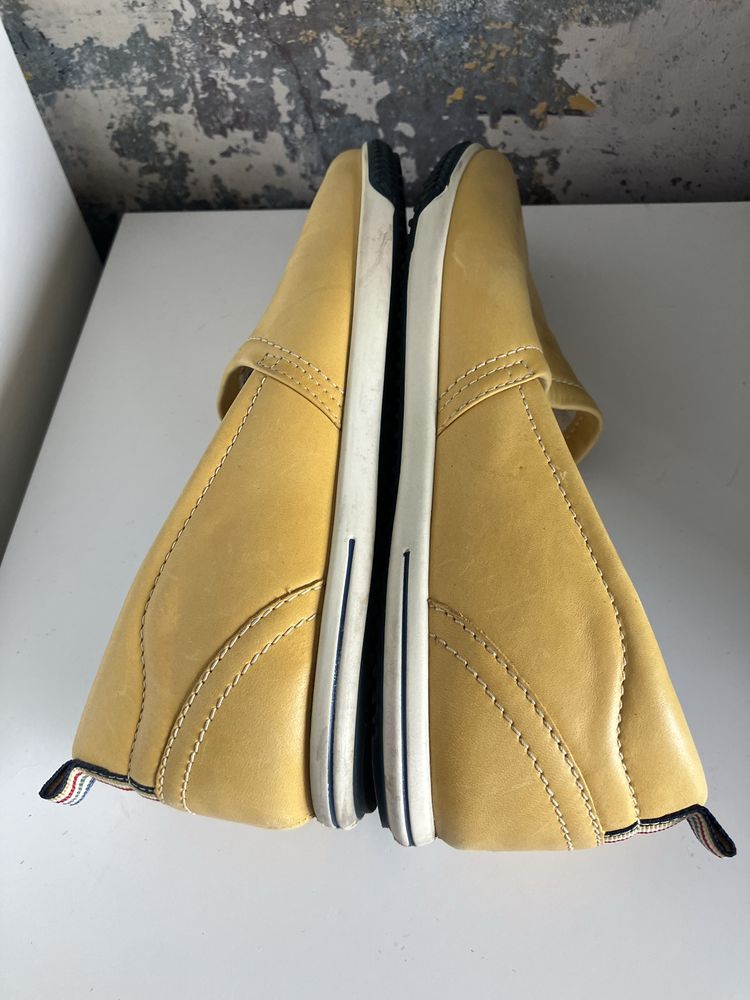 Damskie polbuty skora ecco zolte roz.39