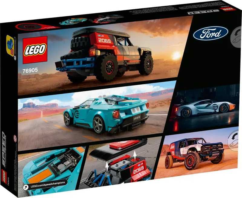 LEGO Speed Champions | Ford GT Heritage e Bronco 76905 | Novo Selado.