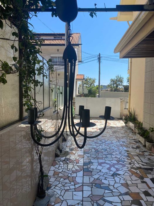 candeeiro teto ikea preto como novo