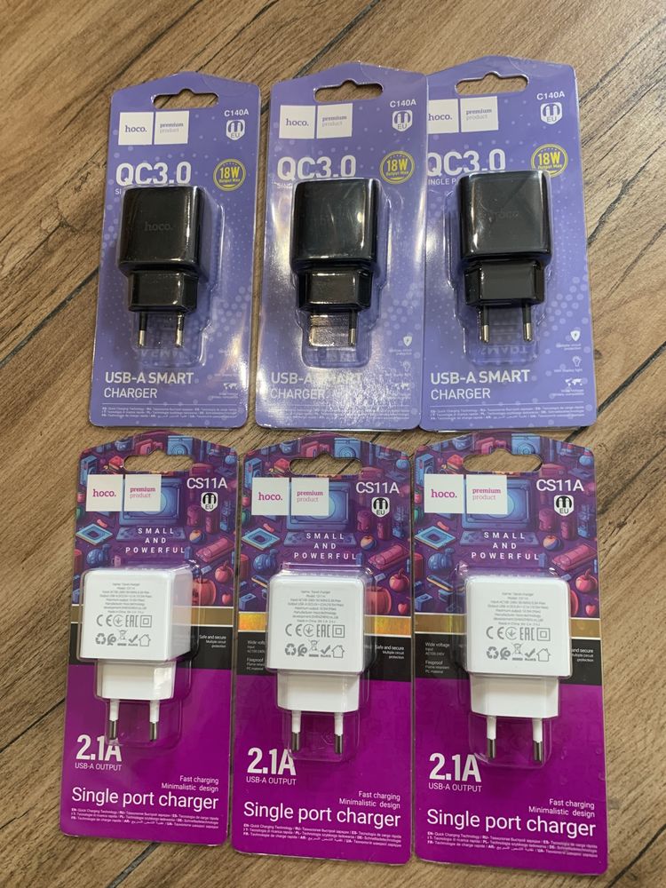 Зарядка адаптер hoco.QC3.0 SINGLE PORT CHARGER 18 W