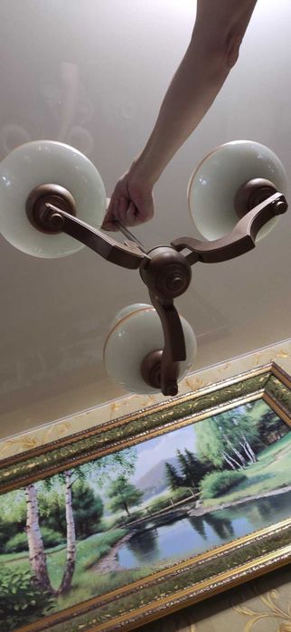 Набор люстр, лот плафонов, бра, светильники ссср