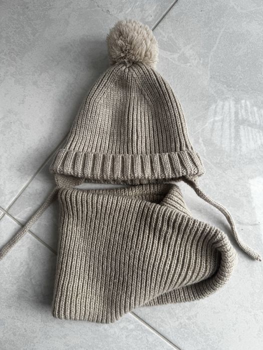 Дитяча шапочка Zara +хомут ( 1-3р)