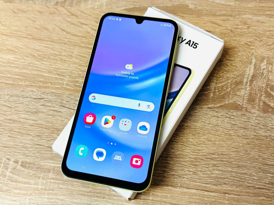 Smartfon Samsung Galaxy A15 4/128 GB Żółty Stan przeciętny Okazja!