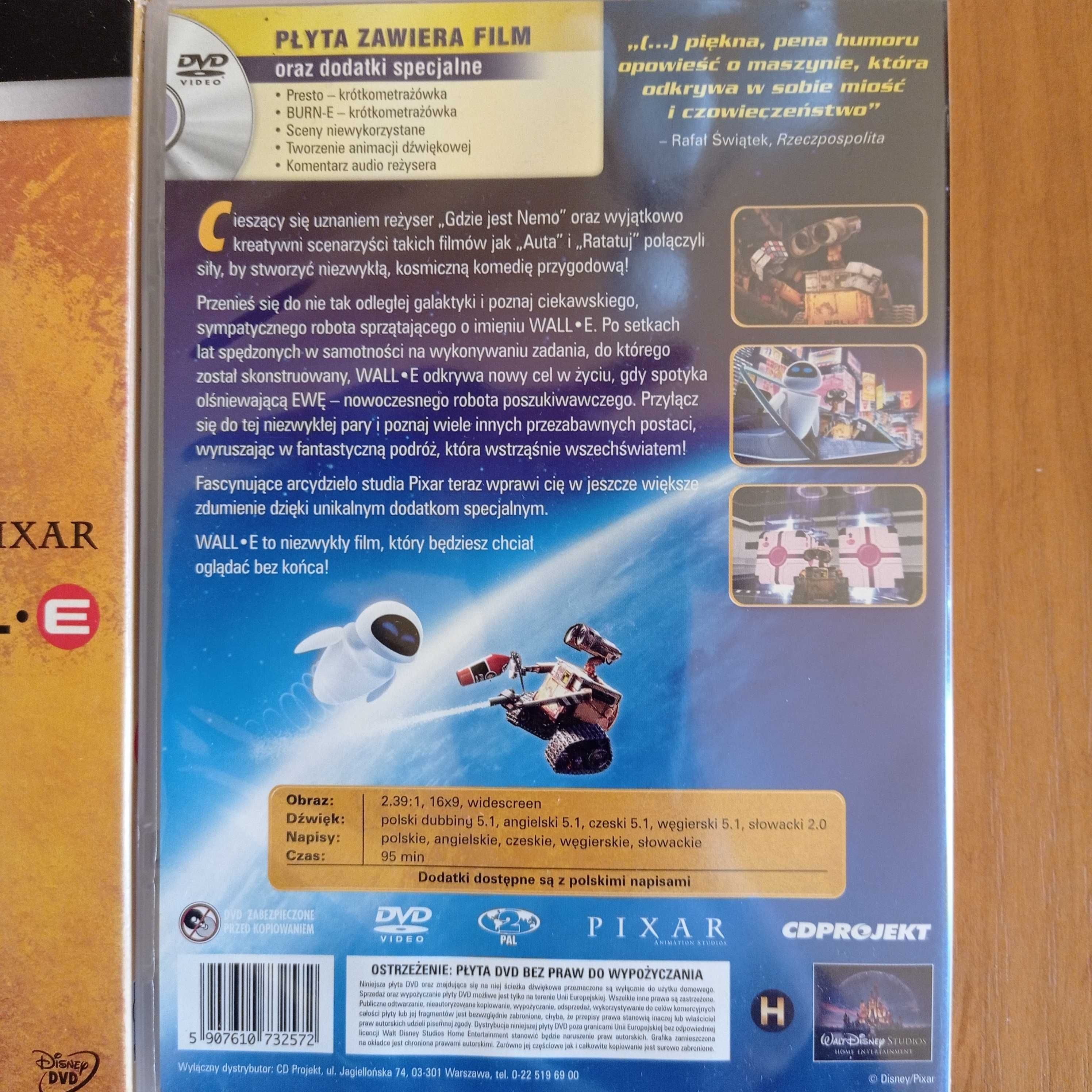 Wall-E - Bajka Disney Pixar DVD Dodatki Klasyka 95min