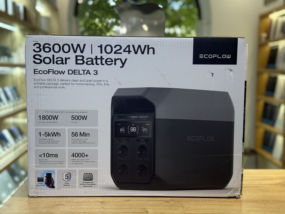 Зарядна станція ECOFLOW DELTA 3 1024Wh 1800W (EFDELTA3-EU)