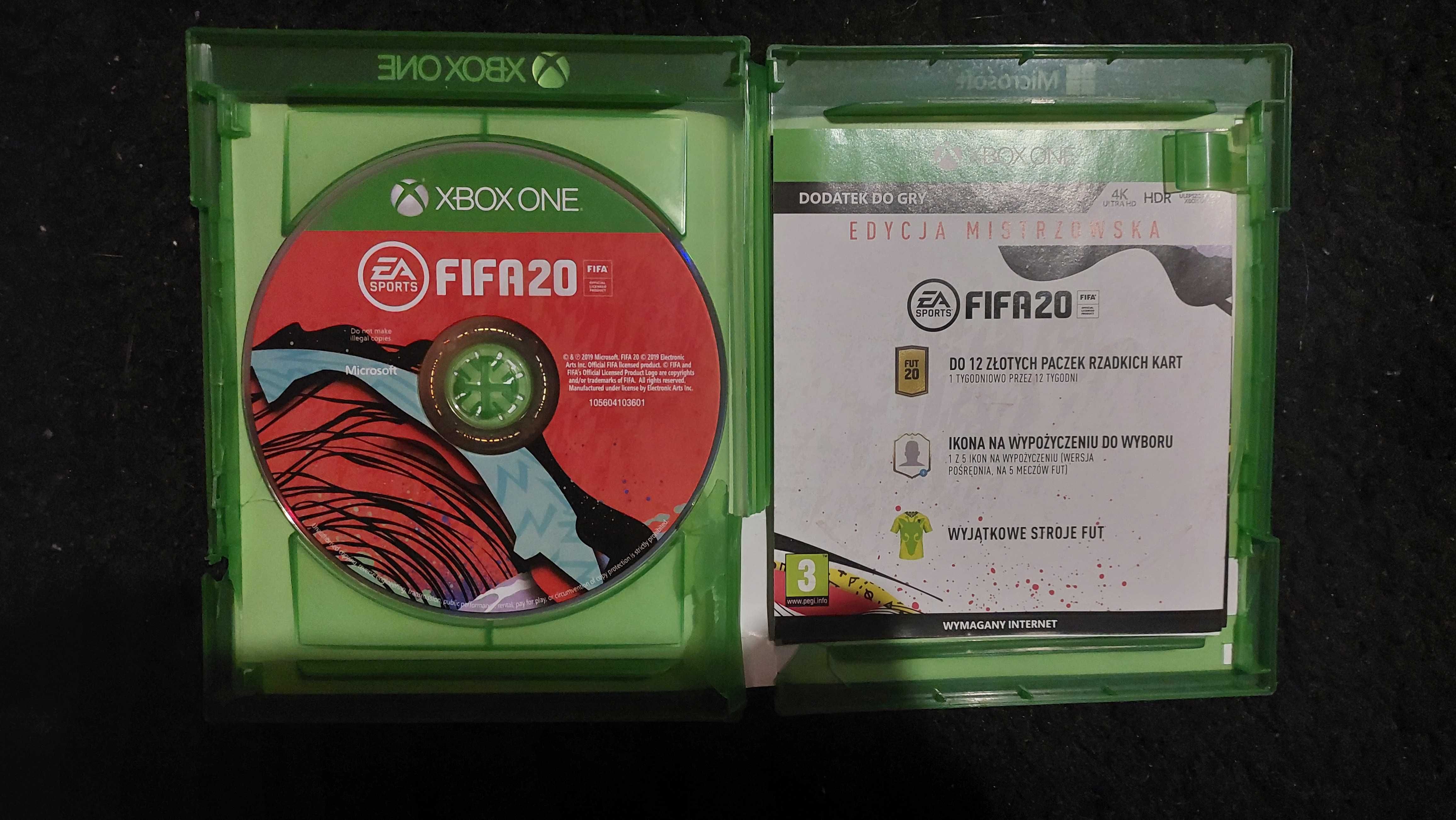 Fifa 20 Xbox One / Xbox Series S / Xbox Series X Pudełko Uszkodzone