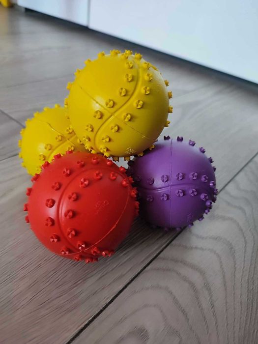 Piłka piszcząca TOY BALL dla psa 6cm - 2 szt