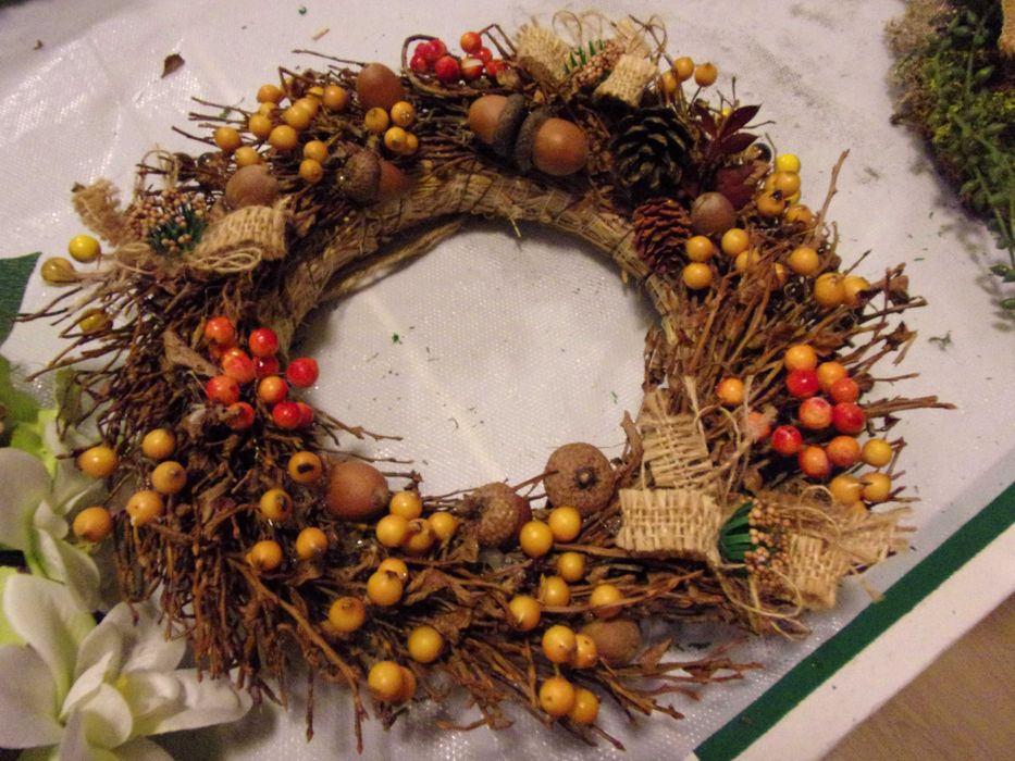 wianek wianki 2szt na jesień i święta Bożego Narodze zestaw 2sz/65zł