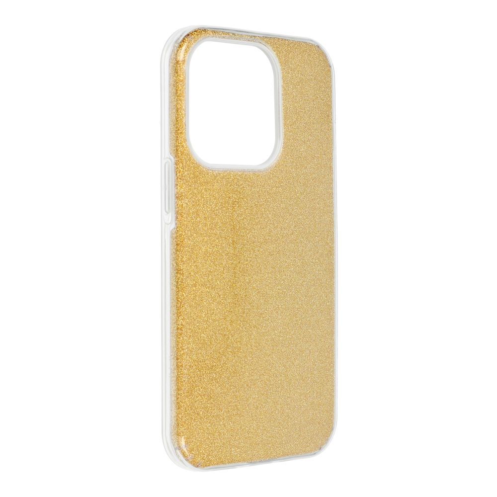 Etui Case Plecki Shining Brokat  Iphone 14 Pro Złoty + Szkło 9H