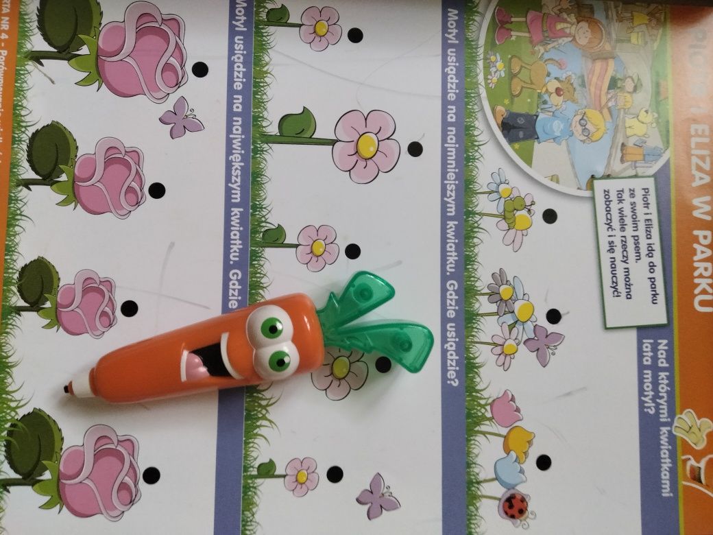 Gra logiczna edukacyjna dla dzieci marchewka