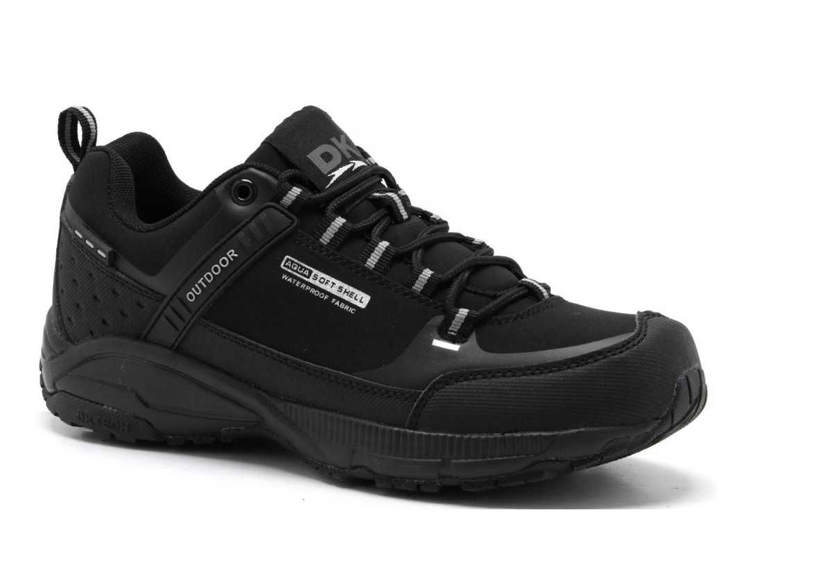 Czarne Buty Męskie Trekkingowe 36-46