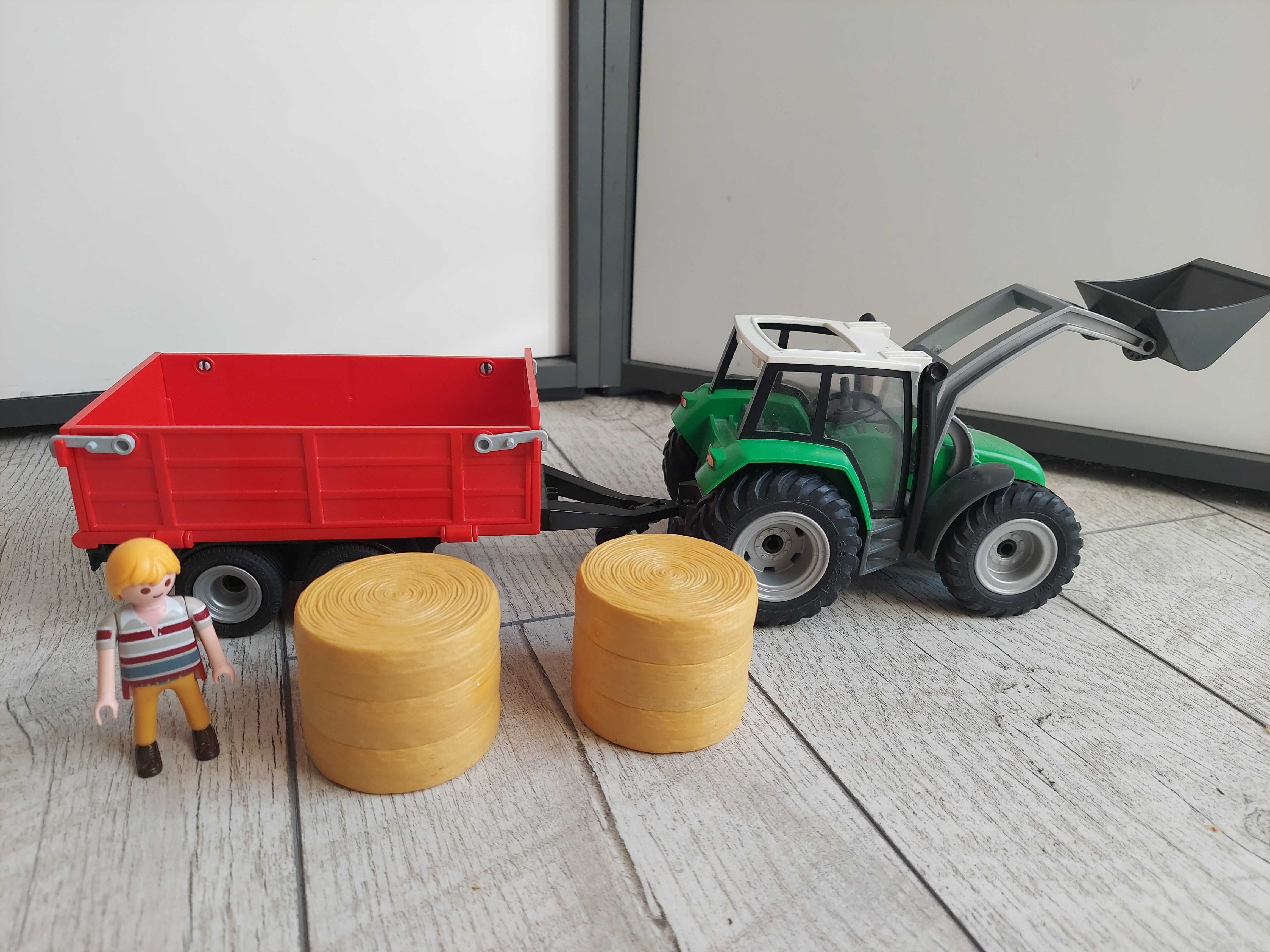 Playmobil 6130 duży traktor z przyczepą siano farma gospodarstwo