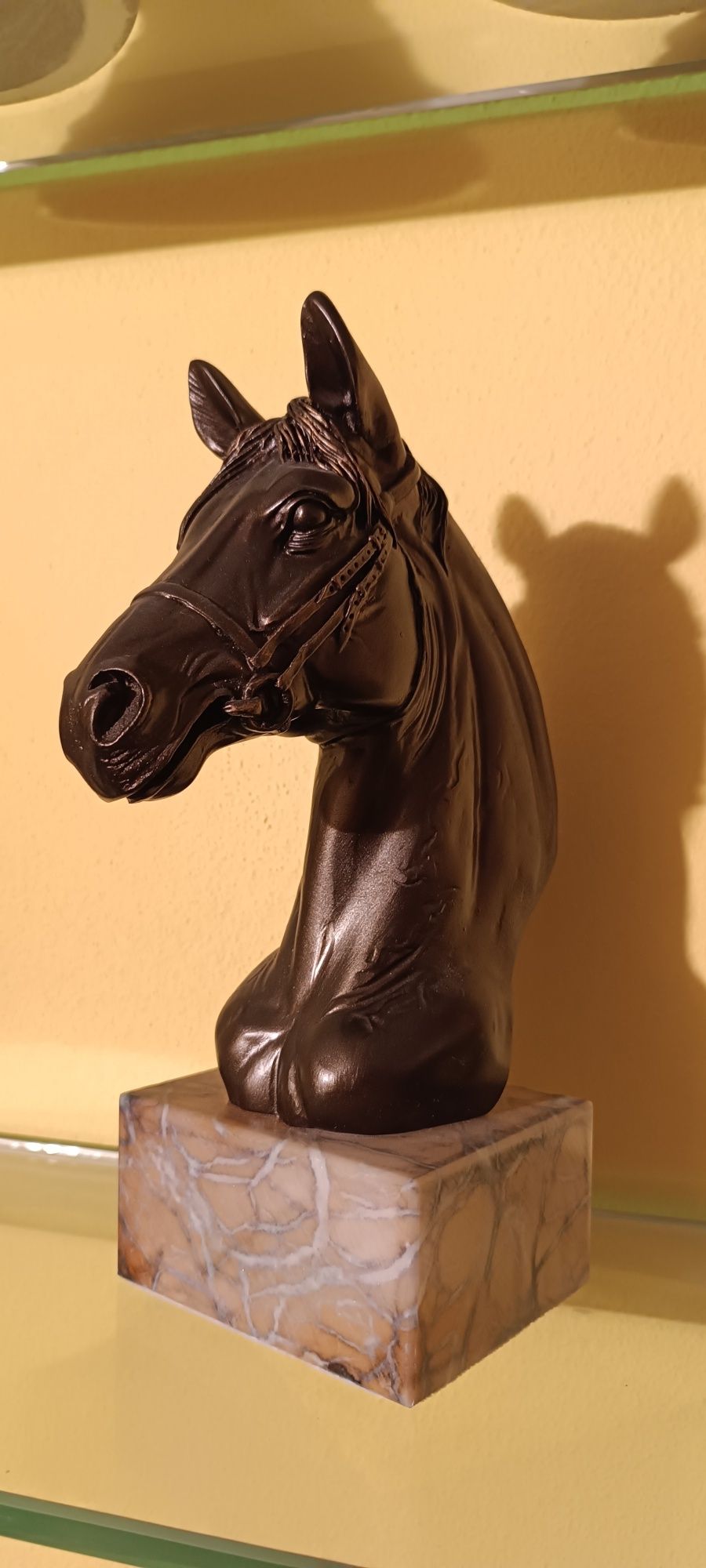 Estatueta cabeça de cavalo
