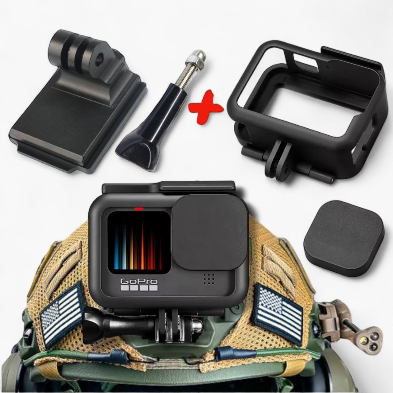 Кріплення на шолом для GoPro+захисна рамка чохол для екшн камер гоупро