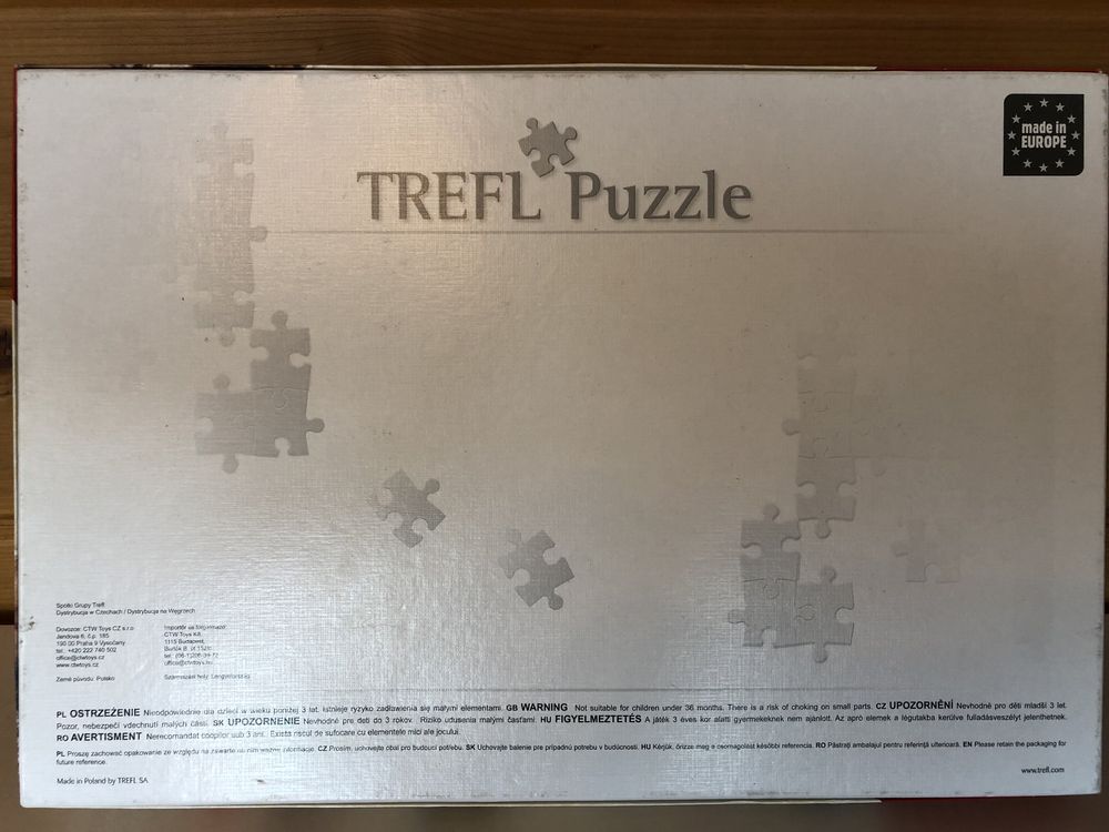 PUZZLE Trefl 1000+500 elementów