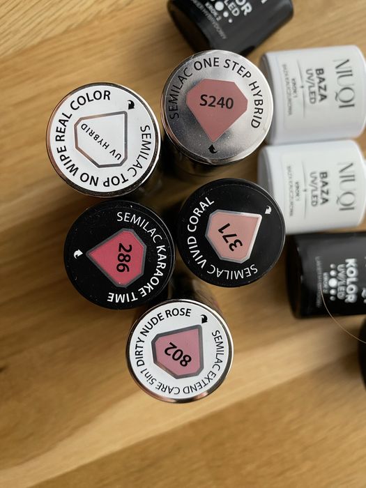 Zestaw lakierów do paznokci do manicure hybrydowego, Semilac, Niuqi