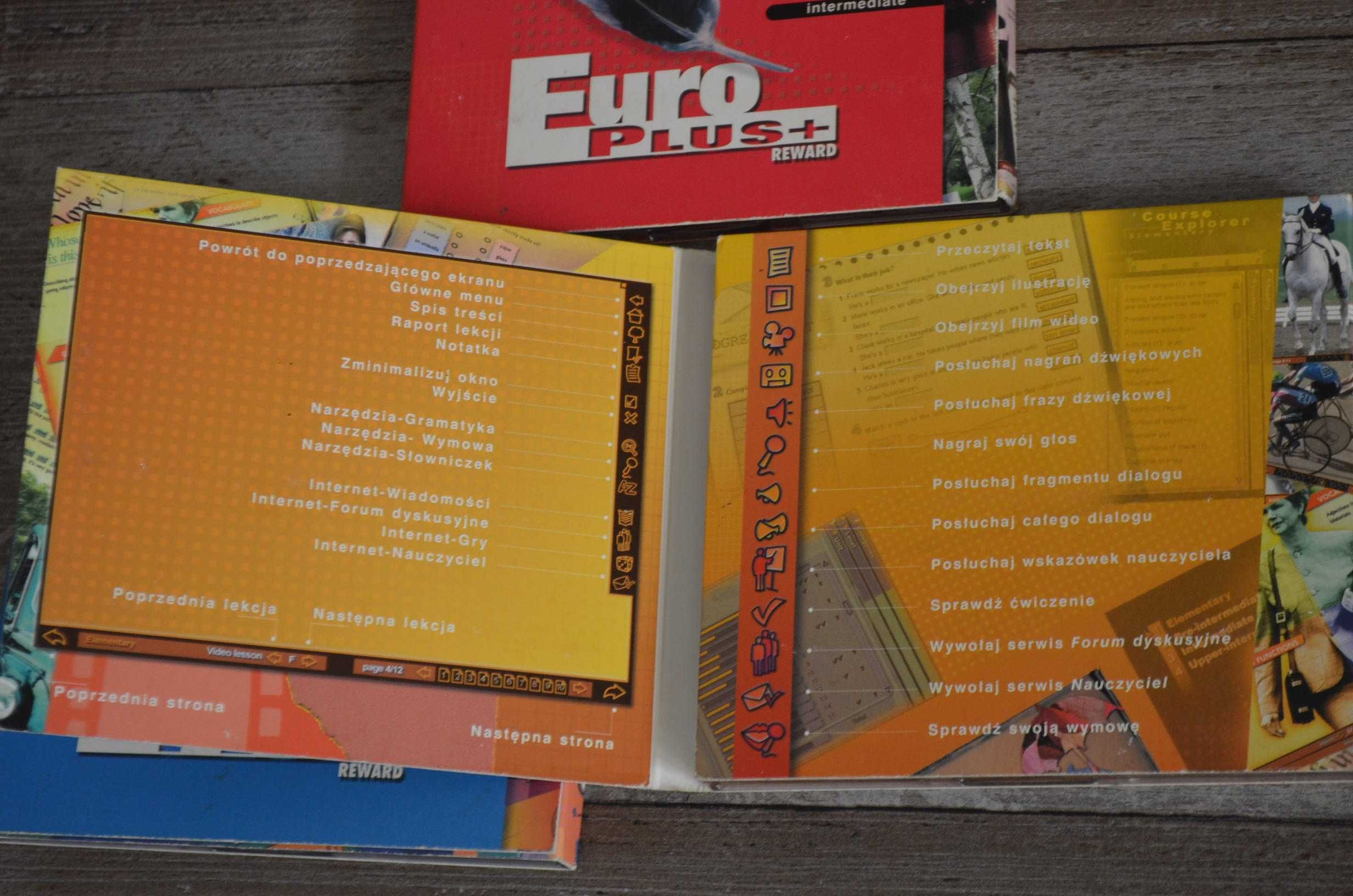 zestaw Euro Plus+ Reward język angielski 3 poziomy nauki YDP 6 płyt CD