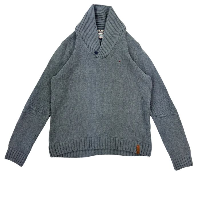 Sweter z okrągłym dekoltem z golfem golf Tommy Hilfiger Denim