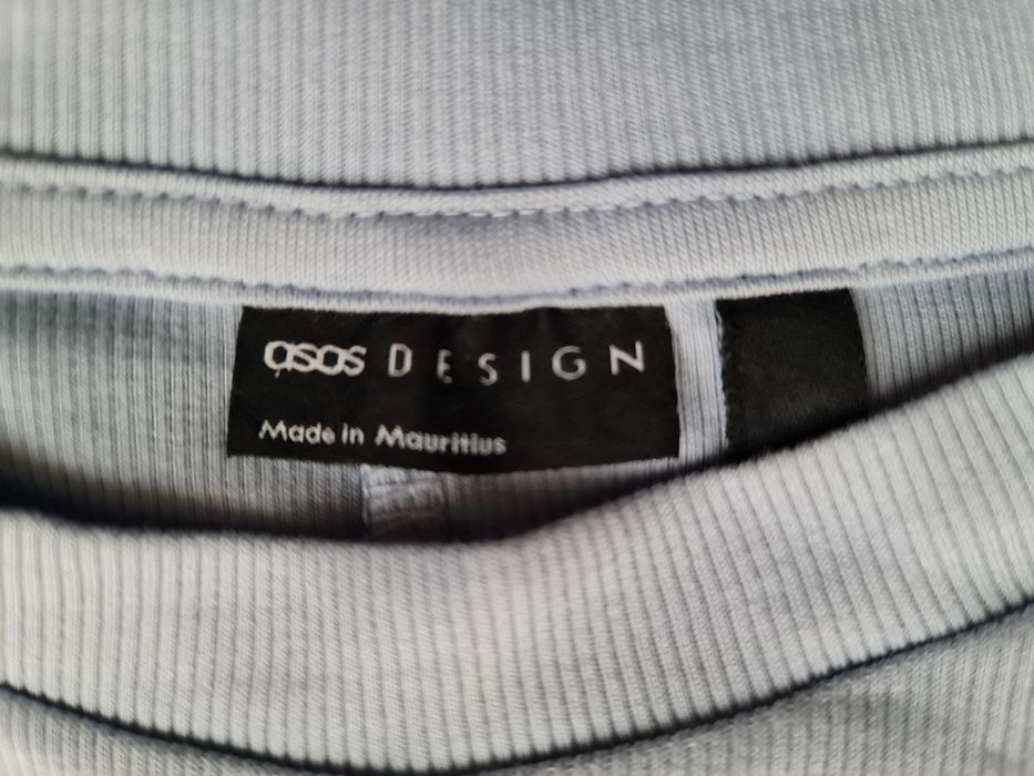 Zestaw bokserki i koszulka z bawełny prążkowanej ASOS