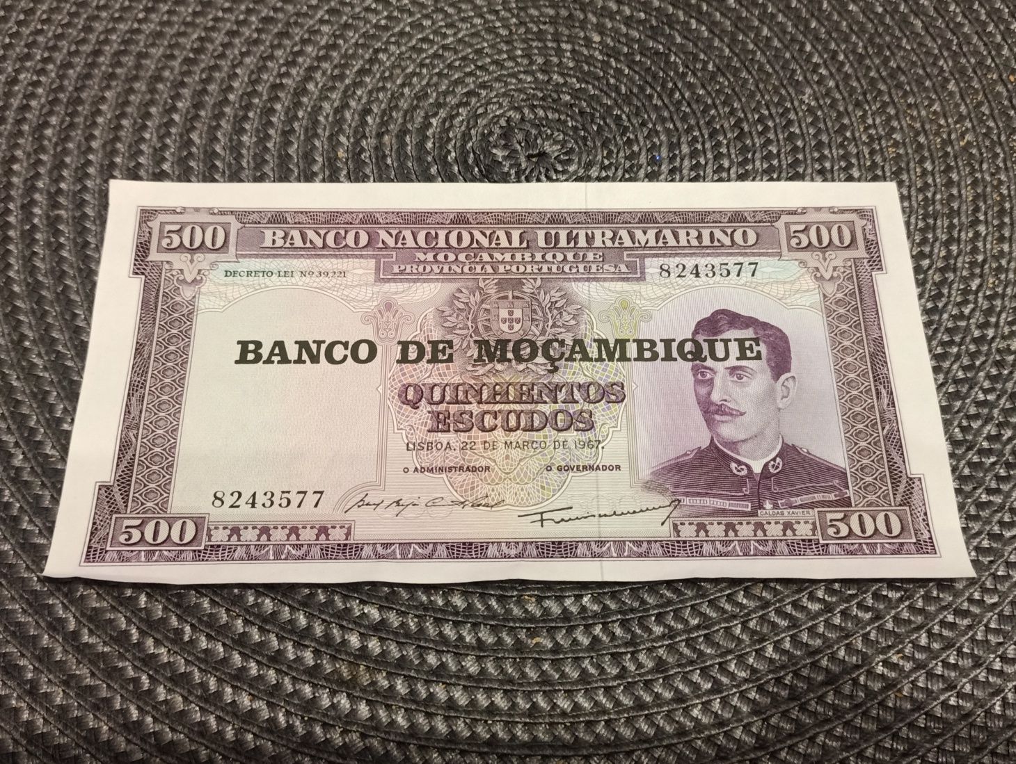 500 Escudos - Mozambik (rok 1967)