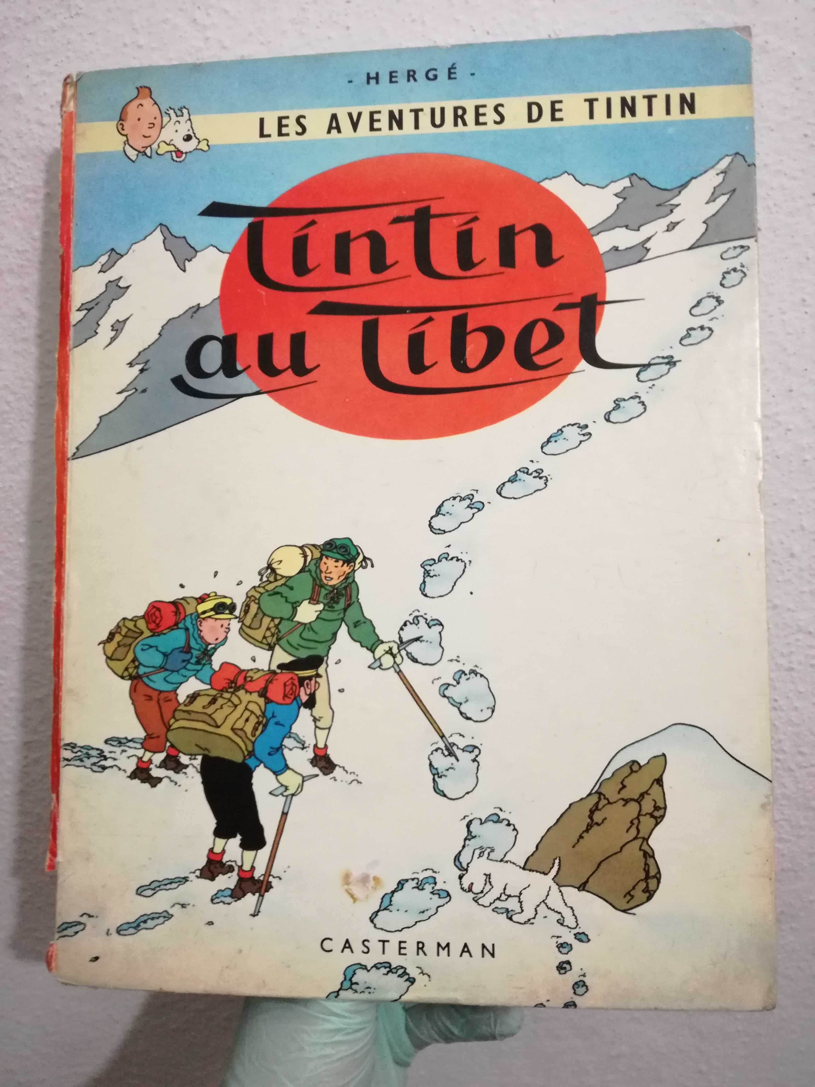 Tintin - 1° Edição Belga (1960) - Livro "Au Tibet".