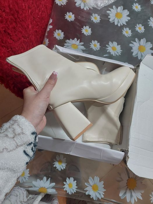 Ботинки Челси - 35й розмір! беж - осінь!