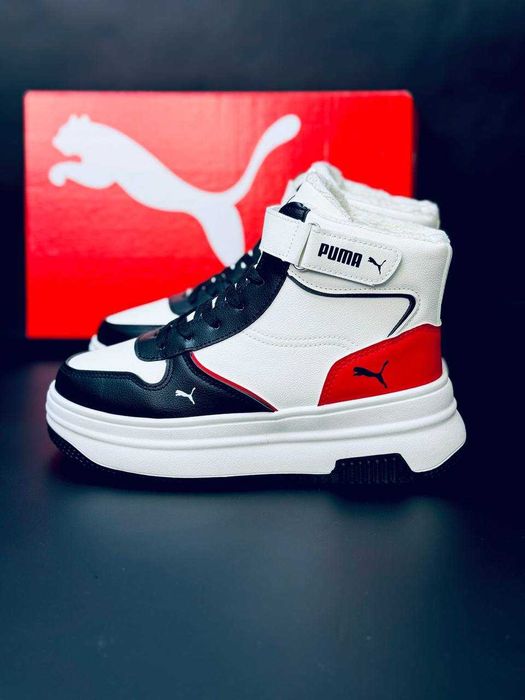 Puma женские зимние кроссовки на меху натуральная кожа красовки пума1