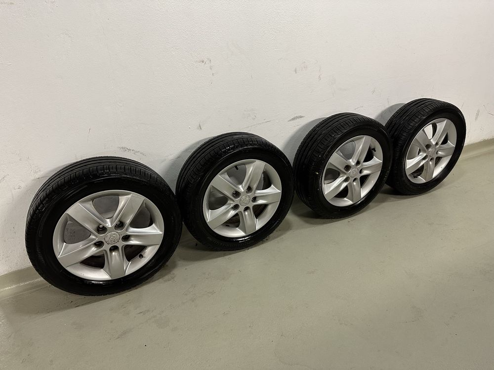 Koła alu felgi Kia 5x114.3 R16 opony letnie Bridgestone 205/55R16