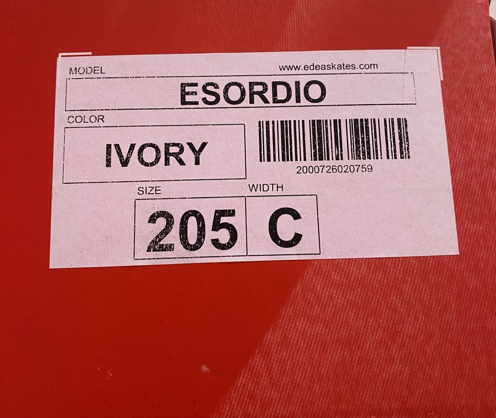 Bota edea patinagem T.205