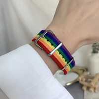 Bransoletka tęczowa Pasek LGBT Rainbow