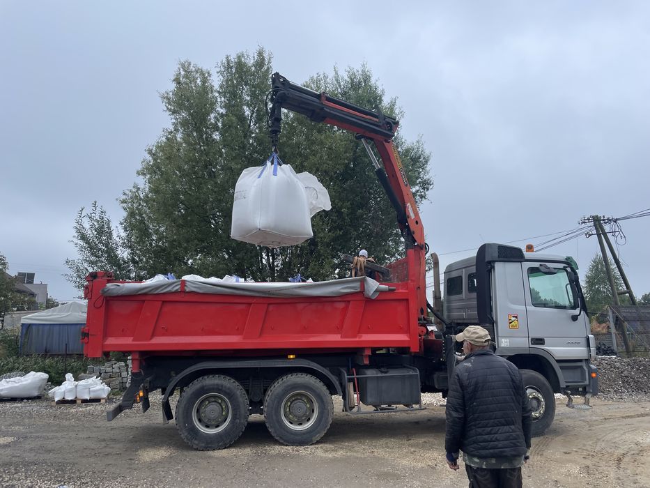 ŻWIR PŁUKANY Kamień w Workach 40 kg Drenaż Studnia Otoczak