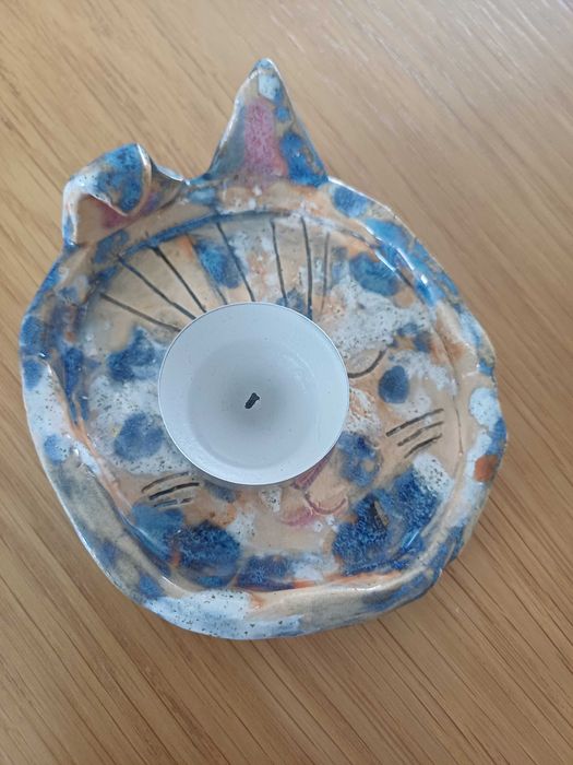 Ceramiczna podstawka pod świeczkę