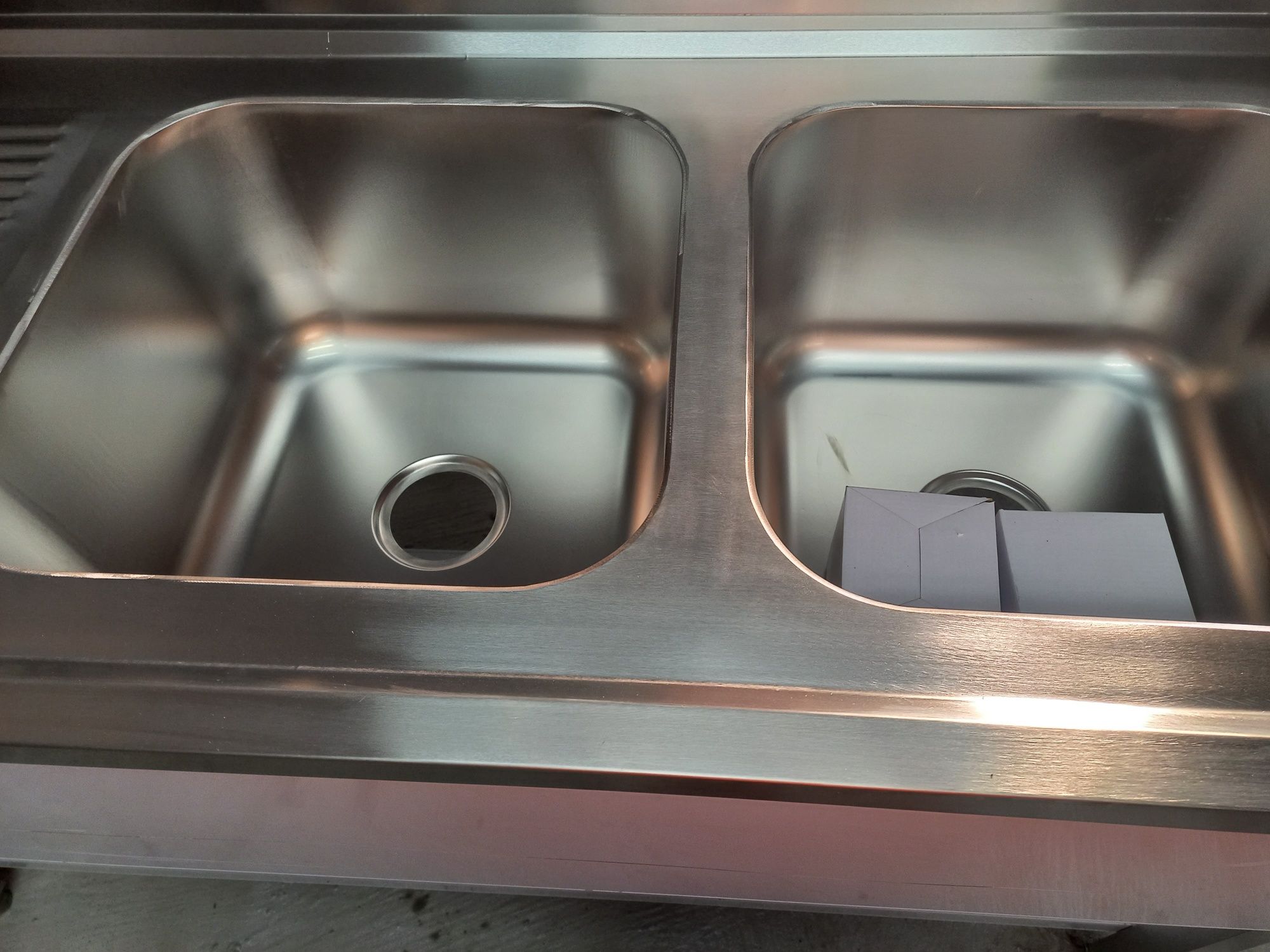 Bancada inox duas cubas