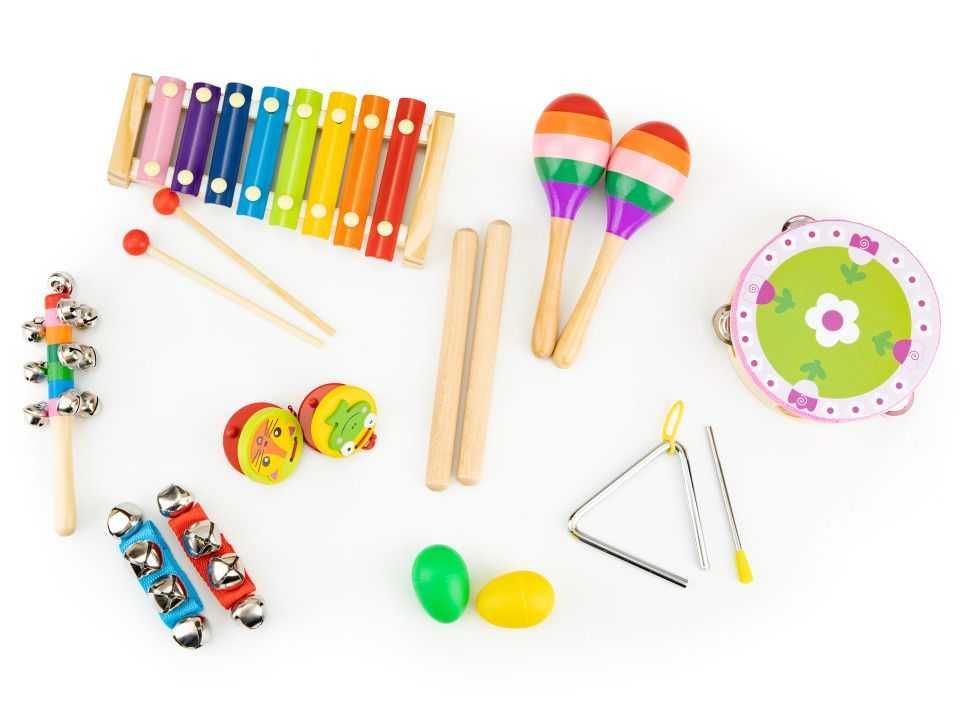 Zestaw muzyczny 14 instrumentów + torba Ecotoys