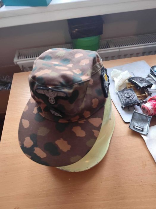 Czapka M 43/44  Erbsentarn- replka r. 58- Sturm