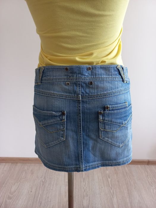 Jeansowa mini spódniczka 100% bawełna Zara