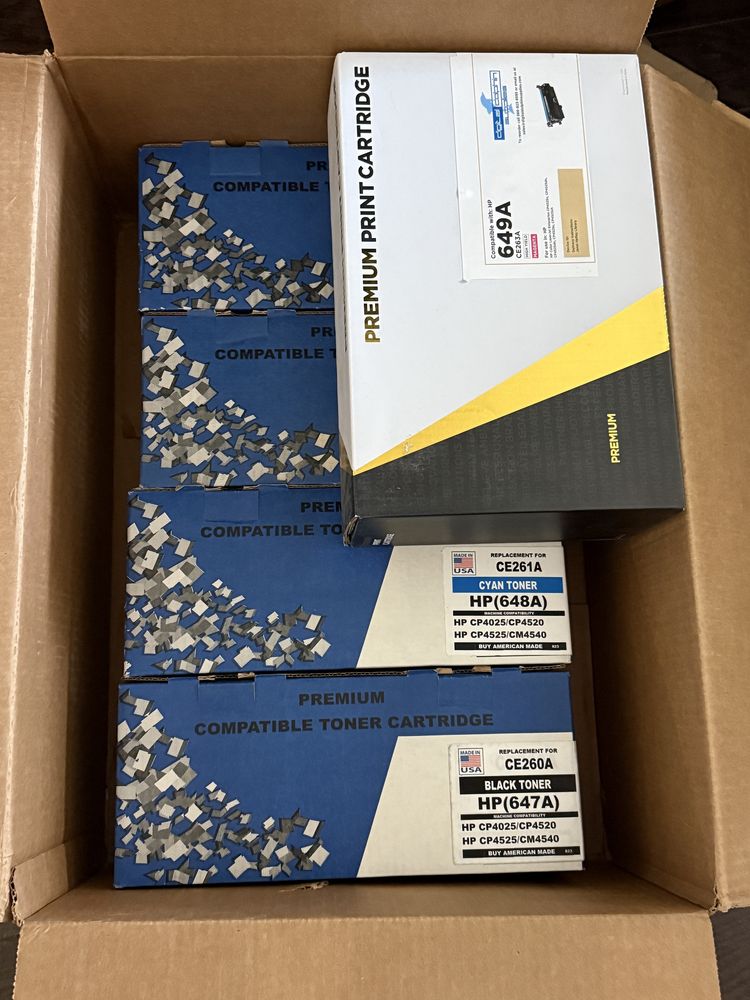 Картридж новые для принтер HP CP4025,CP4520,CP4525,CM4540