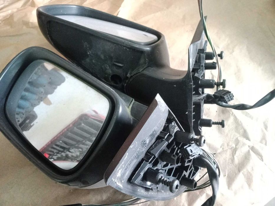 Lusterko zewnętrzne Peugeot 307 Ezrc lewe prawe srebrne