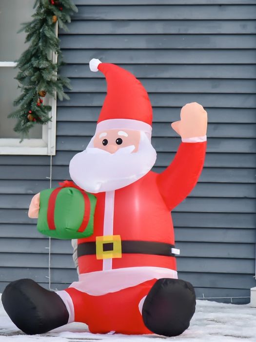 Nadmuchiwany święty Mikołaj ozdoba świąteczna 120 cm