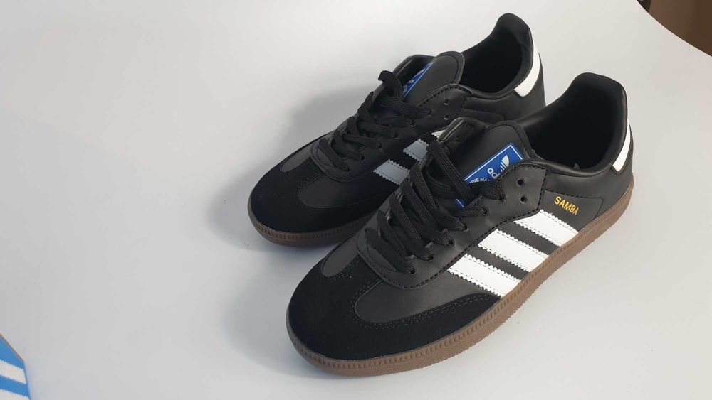 Buty damskie adidas Samba OG B75807 Originals skórzane czarne 38