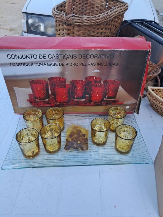 Conjunto casticais com tabuleiro