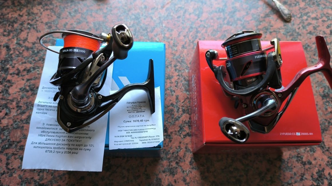 Продаю катушку Daiwa ninja bs 2000 новая