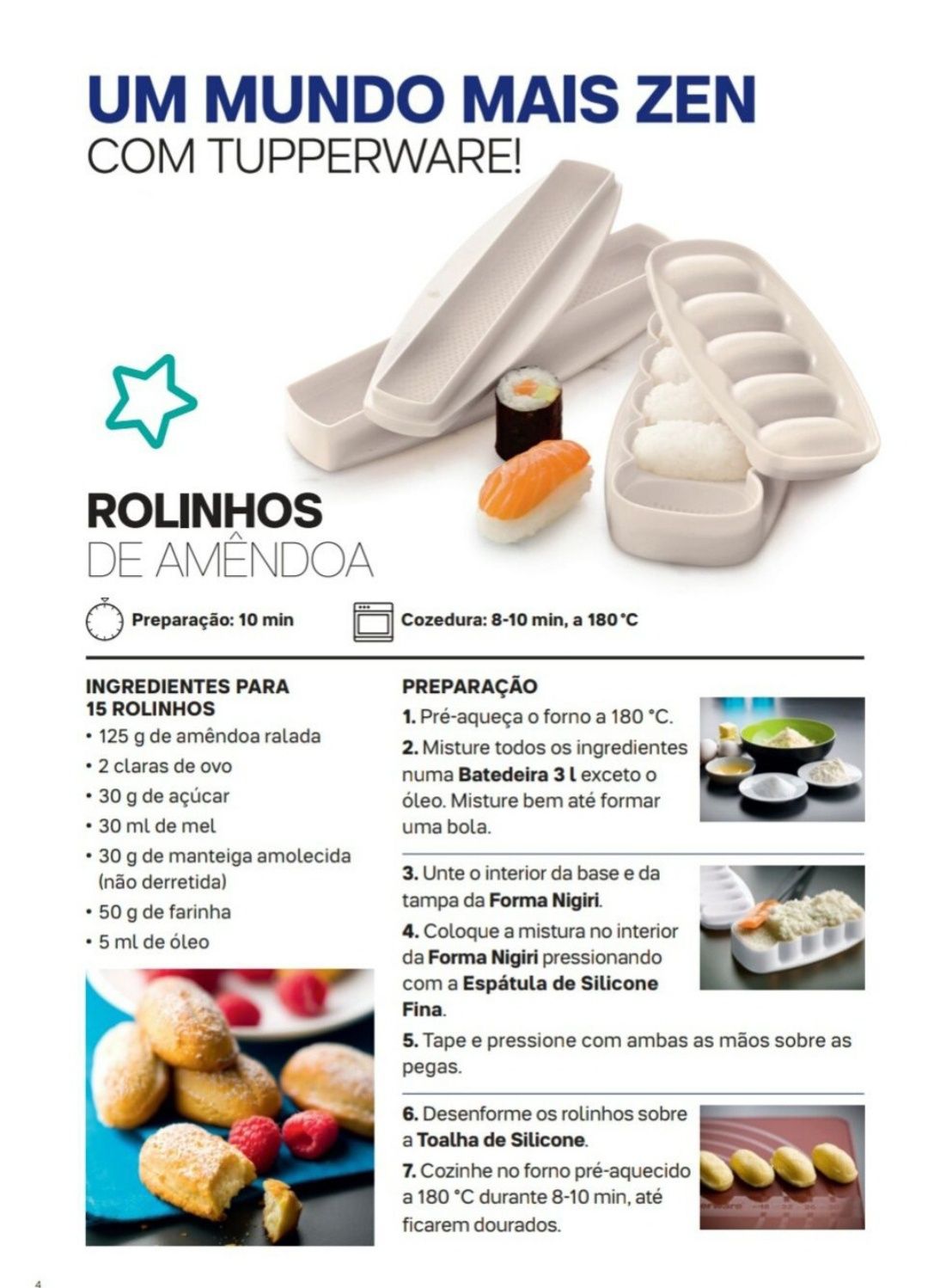 Make Sushi Tupperware com oferta de livro de receitas