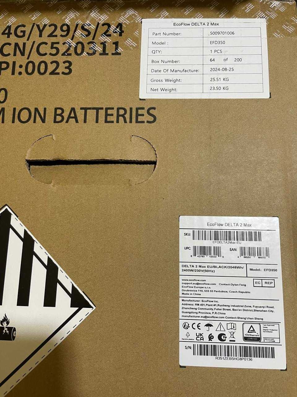 Зарядна станція EcoFlow Delta 2 MAX (EFD350) оригінал НАЯВНІСТЬ EU/CN