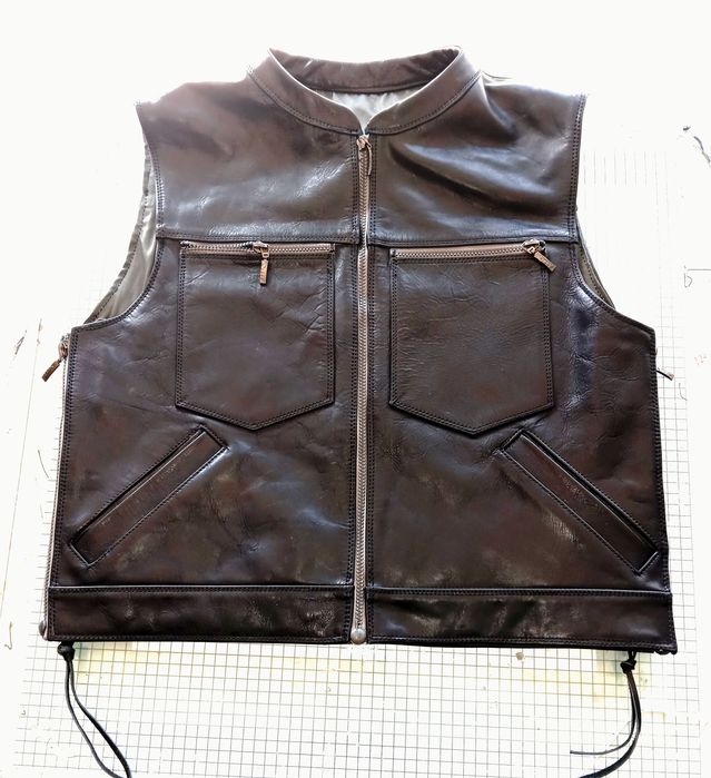 Coletes motard em pele