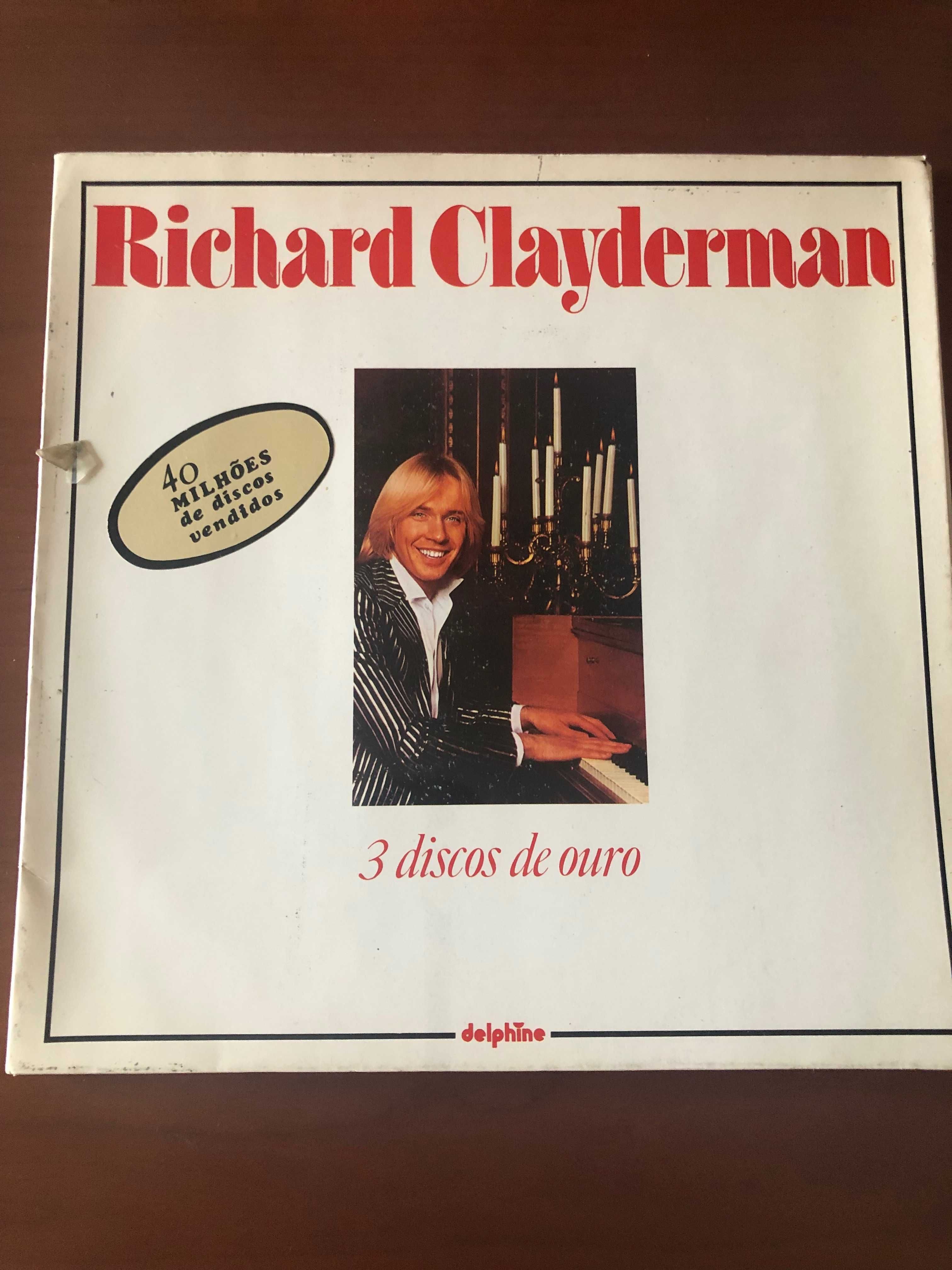 3 Discos de OURO - LP - RICHARD CLAYDERMAN