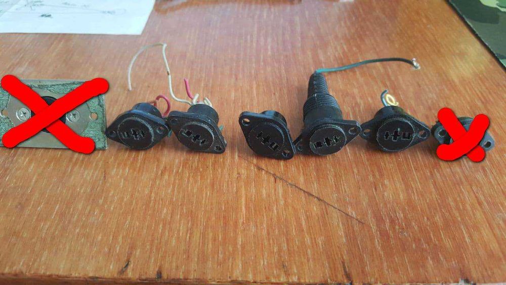 штекера гнезда акустические колоночные (коллекция)